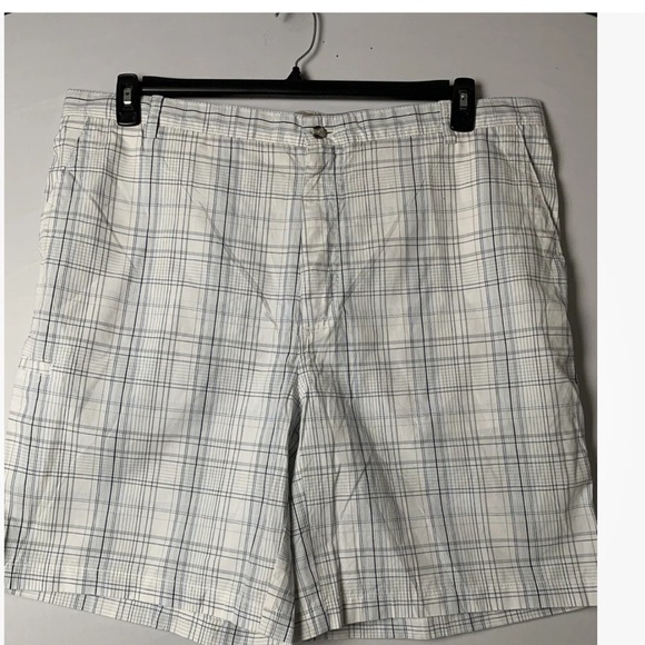 Boca Classics men's size 42 shorts multicolor plaid zip 100%Cotton - Picture 1 of 7
